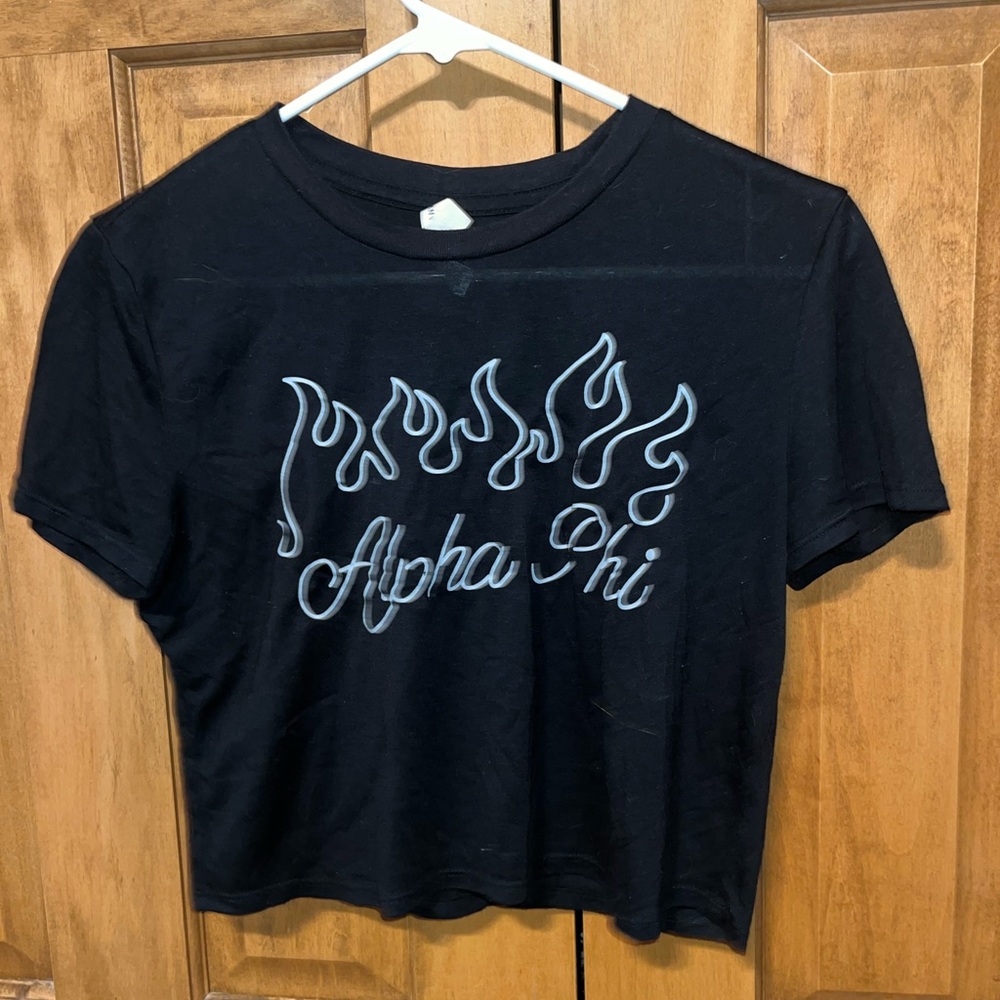 Alpha Phi Black T shirt
